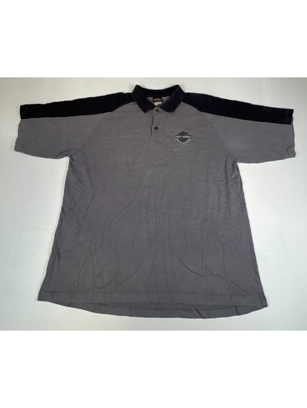 Vintage Harley-Davidson Nashville TN Men Size XL Grey Black Polo Shirt